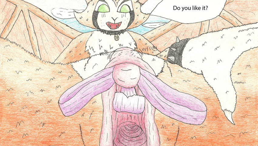 clitoral clitoral_stimulation clitoris clitoris_ribbon clitoris_weight close-up collar dust:_an_elysian_tail exhibitionism female fidget fur green_eyes mammal membranous_wings nimbat nude open_mouth orange_fur pussy sex_toy smile solo vibrator video_games white_fur wings
