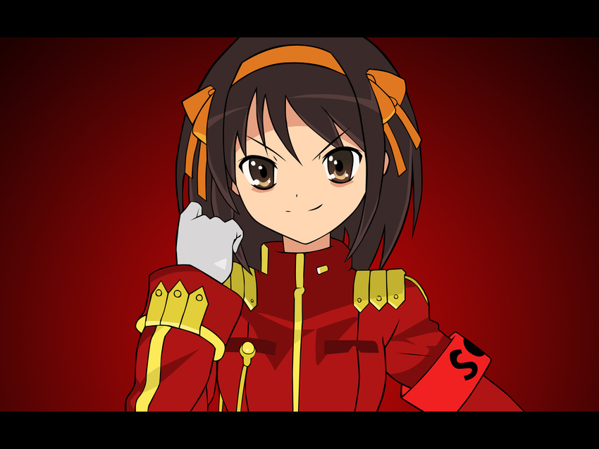 day_of_sagittarius_iii red soldier suzumiya_haruhi suzumiya_haruhi_no_yuuutsu uniform vector