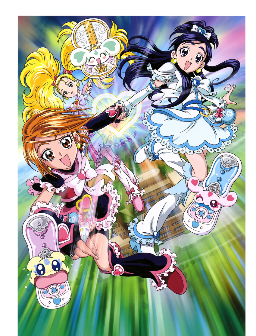 bike_shorts dress futari_wa_pretty_cure heels pretty_cure