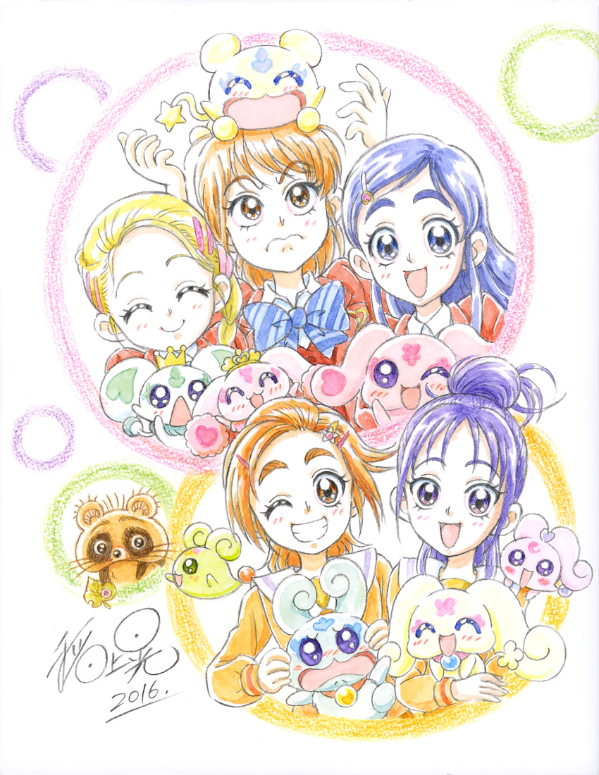 autographed futari_wa_pretty_cure futari_wa_pretty_cure_splash_star pretty_cure seifuku