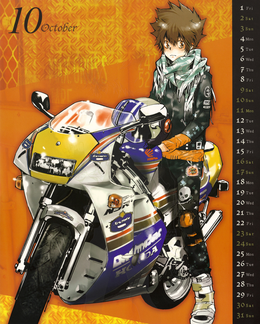 amano_akira calendar katekyo_hitman_reborn! male sawada_tsunayoshi