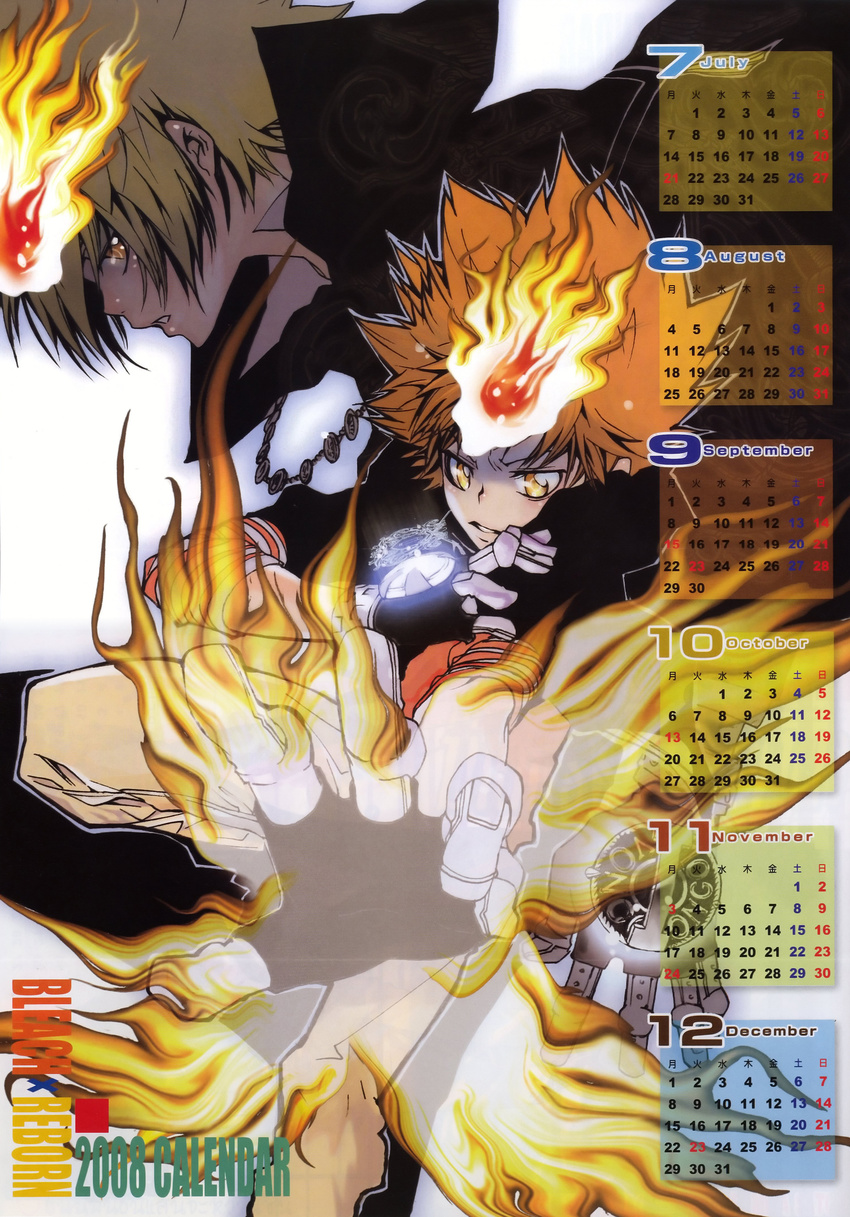 amano_akira bleed_through calendar katekyo_hitman_reborn! male sawada_tsunayoshi screening