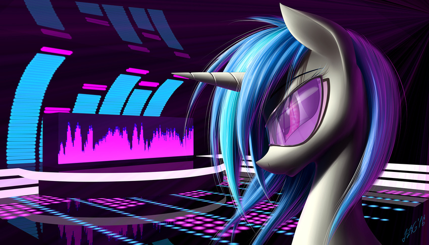 2016 female friendship_is_magic my_little_pony solo vinyl_scratch_(mlp) zigword