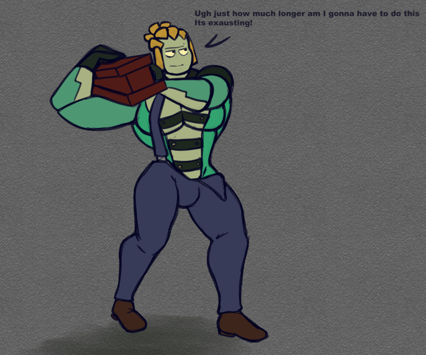 big_muscles bulge bulge_growth construction construction_worker english_text genital_growth growth hi_res huge_muscles humanoid hyper hyper_muscles machine muscle_growth muscular penis_growth polarisbot robot robot_humanoid text transformation worker