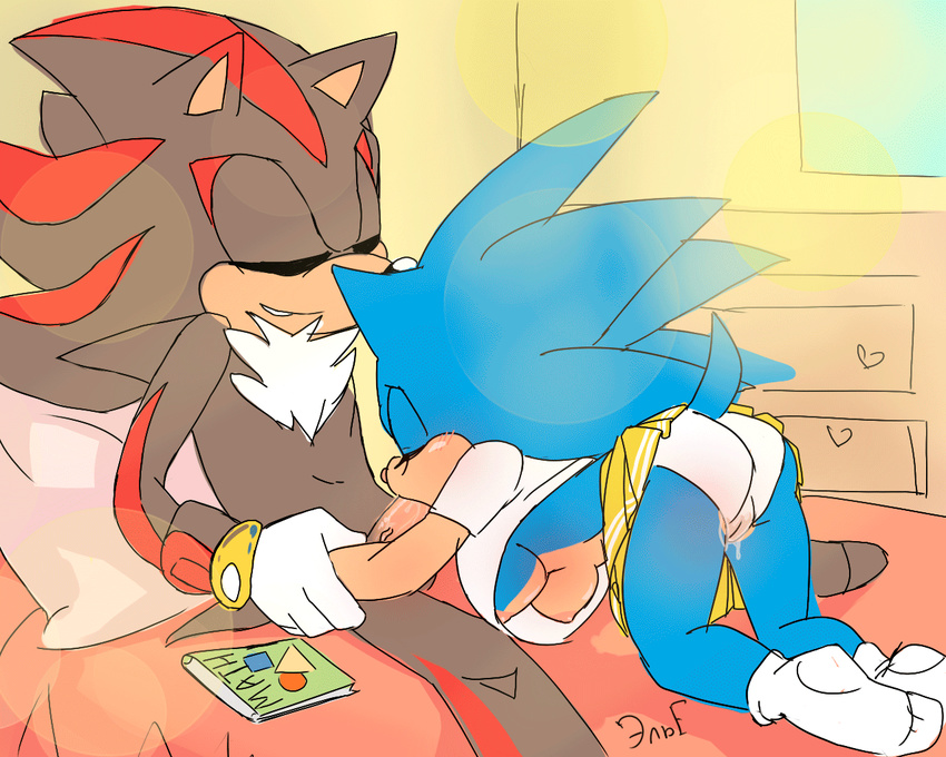 animated blush breasts fellatio female hedgehog krazyelf male mammal oral penetration penis red_eyes sex shadow_the_hedgehog sonic_(series) sonic_the_hedgehog sucking