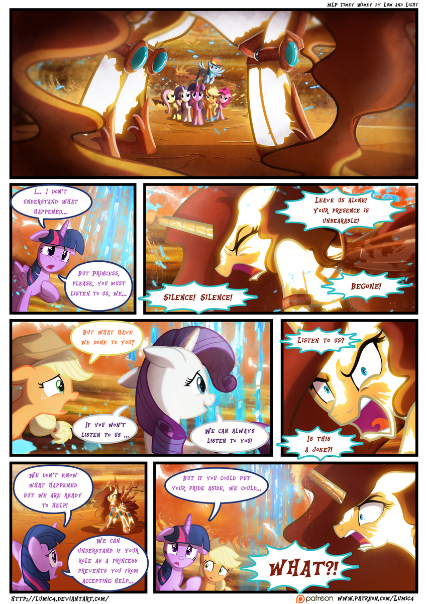 2016 applejack_(mlp) comic dialogue english_text equine fan_character female fluttershy_(mlp) friendship_is_magic glowing hi_res horn horse light262 mammal my_little_pony pegasus pinkie_pie_(mlp) pony rainbow_dash_(mlp) rarity_(mlp) text twilight_sparkle_(mlp) unicorn winged_unicorn wings