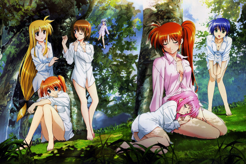 caro_ru_lushe duplicate fate_testarossa mahou_shoujo_lyrical_nanoha reinforce_zwei subaru_nakajima takamachi_nanoha teana_lanster yagami_hayate