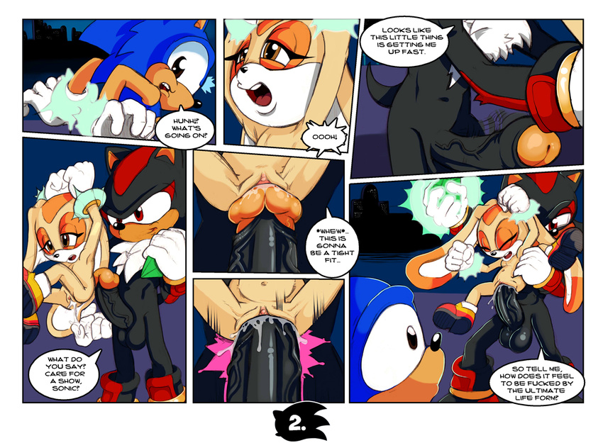 2016 anthro balls comic cream_the_rabbit english_text erection female forced group hedgehog lagomorph male mammal neokat nude penetration penis pussy rabbit rape sex shadow_the_hedgehog sonic_(series) sonic_the_hedgehog text uncut vaginal vaginal_penetration