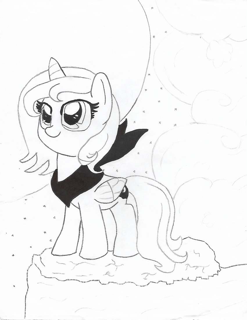 drawing female friendship_is_magic luno my_little_pony princess_luna_(mlp) solo