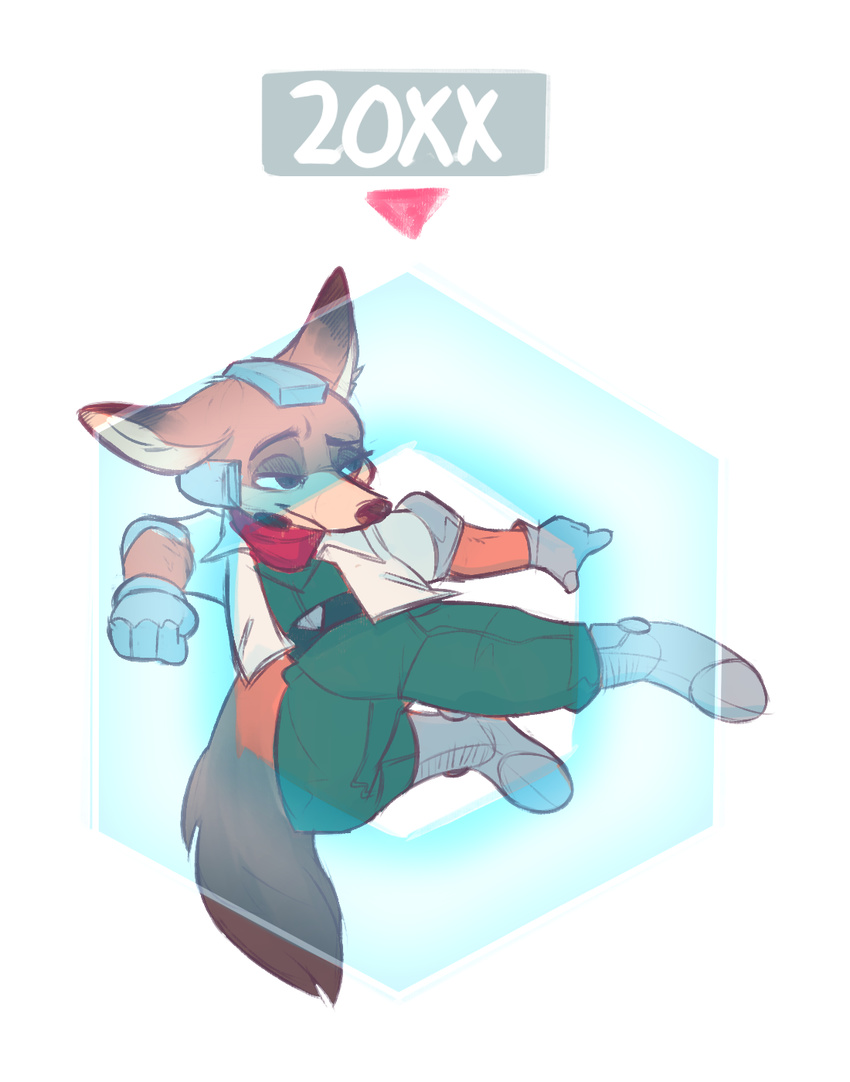 2016 anthro canine clothed clothing disney fox fur male mammal nick_wilde nintendo queervanire simple_background star_fox super_smash_bros video_games zootopia