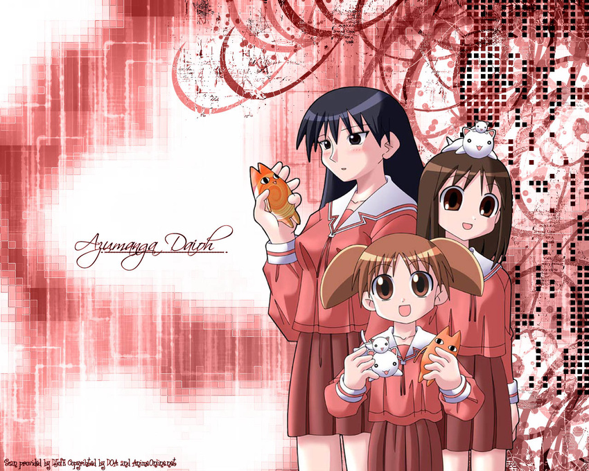 azumanga_daioh kasuga_ayumu mihama_chiyo sakaki tagme