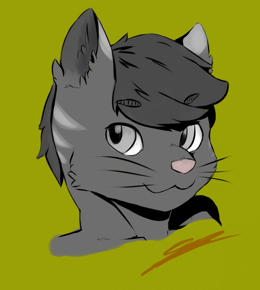 anthro erebus feline kansyr looking_at_viewer male mammal simple_background smile solo