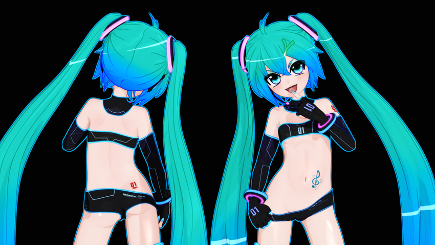 1girl 3d alternate_costume blue_eyes blue_hair gs-mantis hatsune_miku naughty_face tagme vocaloid