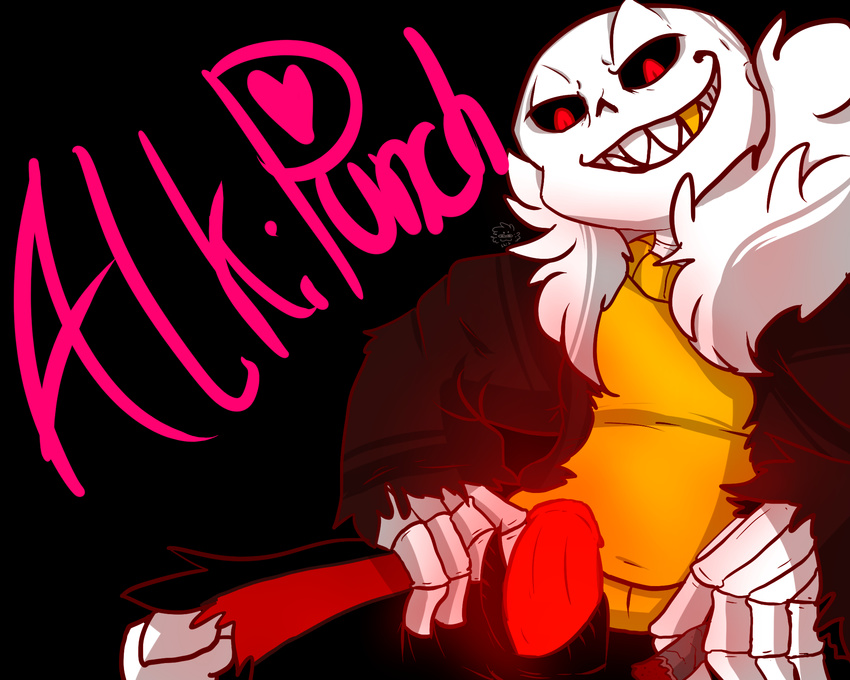 bone penis sans_(underfell) sans_(undertale) skeleton solo underfell undertale video_games