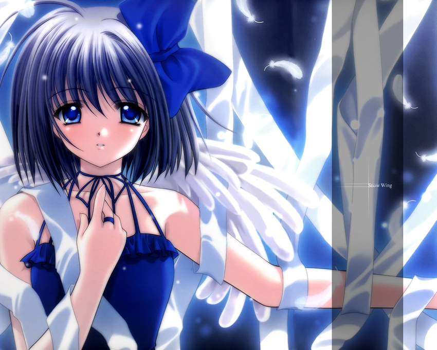 blue nishimata_aoi ribbons under_the_innocent_sky wings