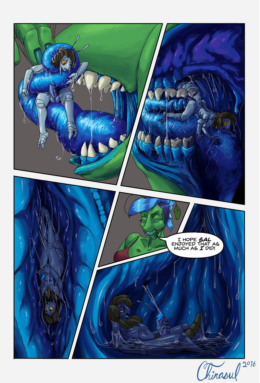 2016 4_arms abdomen anal anal_penetration antennae anthro arthropod balls blue_penis border chirasul clothing comic cum cum_drip cumshot deep_rimming detailed_background dialogue digital_media_(artwork) dripping drooling duo english_text erection esophagus female fly fur hair head_first hi_res humanoid_penis insect insect_wings internal karine long_tongue male male/female masturbation micro moth multi_arm multi_limb mutt_moth nude open_mouth oral oral_vore orgasm penetration penis proboscis pubes rimming sal saliva sex signature silver_stiletto_fly size_difference soft_vore speech_bubble stomach swallowing teeth text throat tongue tongue_out uncut uvula vein veiny_penis vore wet white_border wings