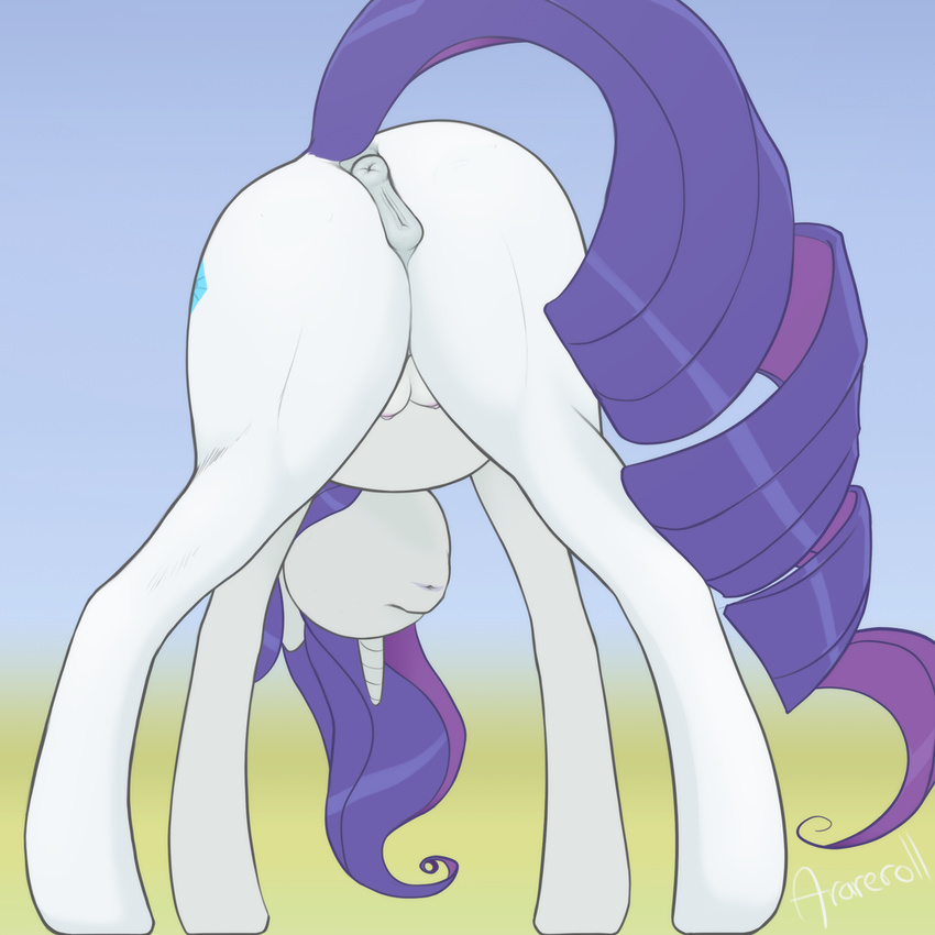 breasts butt crotch cutie equine friendship_is_magic horse invalid_color invalid_tag mammal mark my_little_pony pony presenting rarity_(mlp)