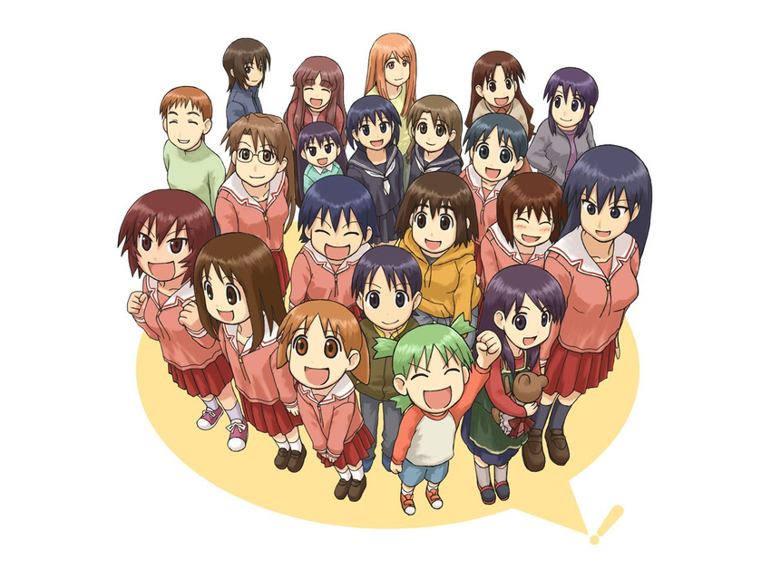 azumanga_daioh group kagura kasuga_ayumu koiwai_yotsuba kurosawa_minamo mihama_chiyo mizuhara_koyomi sakaki tagme takino_tomo tanizaki_yukari yotsubato!