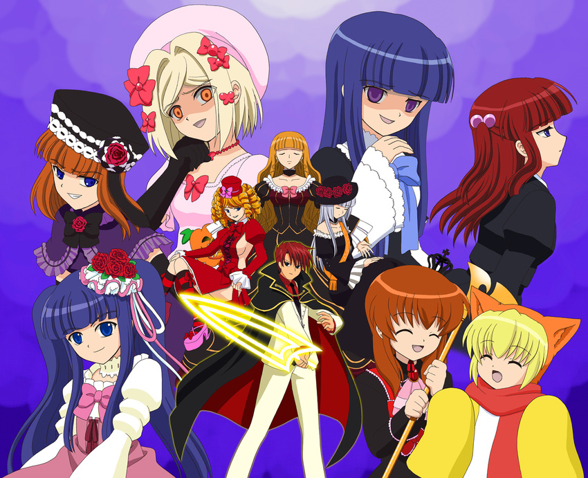 beatrice eva_beatrice frederica_bernkastel furudo_erika gaap lambdadelta pokiko sakutarou umineko_no_naku_koro_ni ushiromiya_ange ushiromiya_battler ushiromiya_maria virgilia