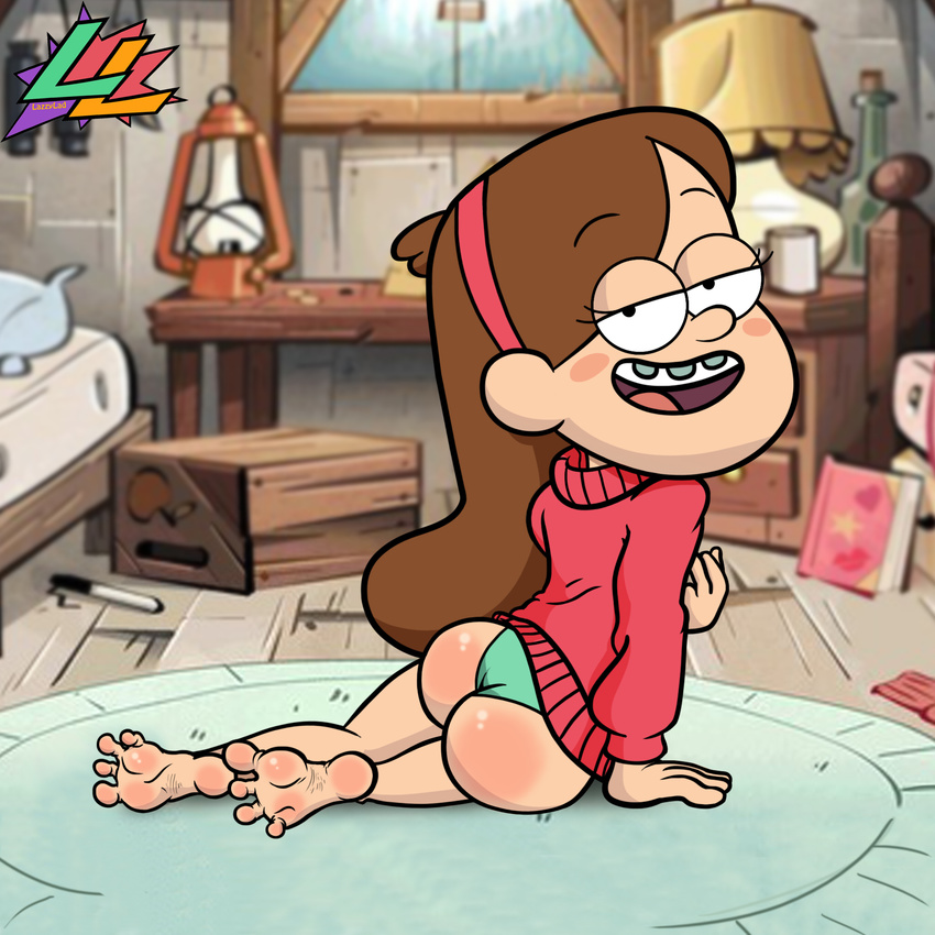 disney foot_fetish gravity_falls human lazzylad mable mable_pines mammal not_furry soles toes