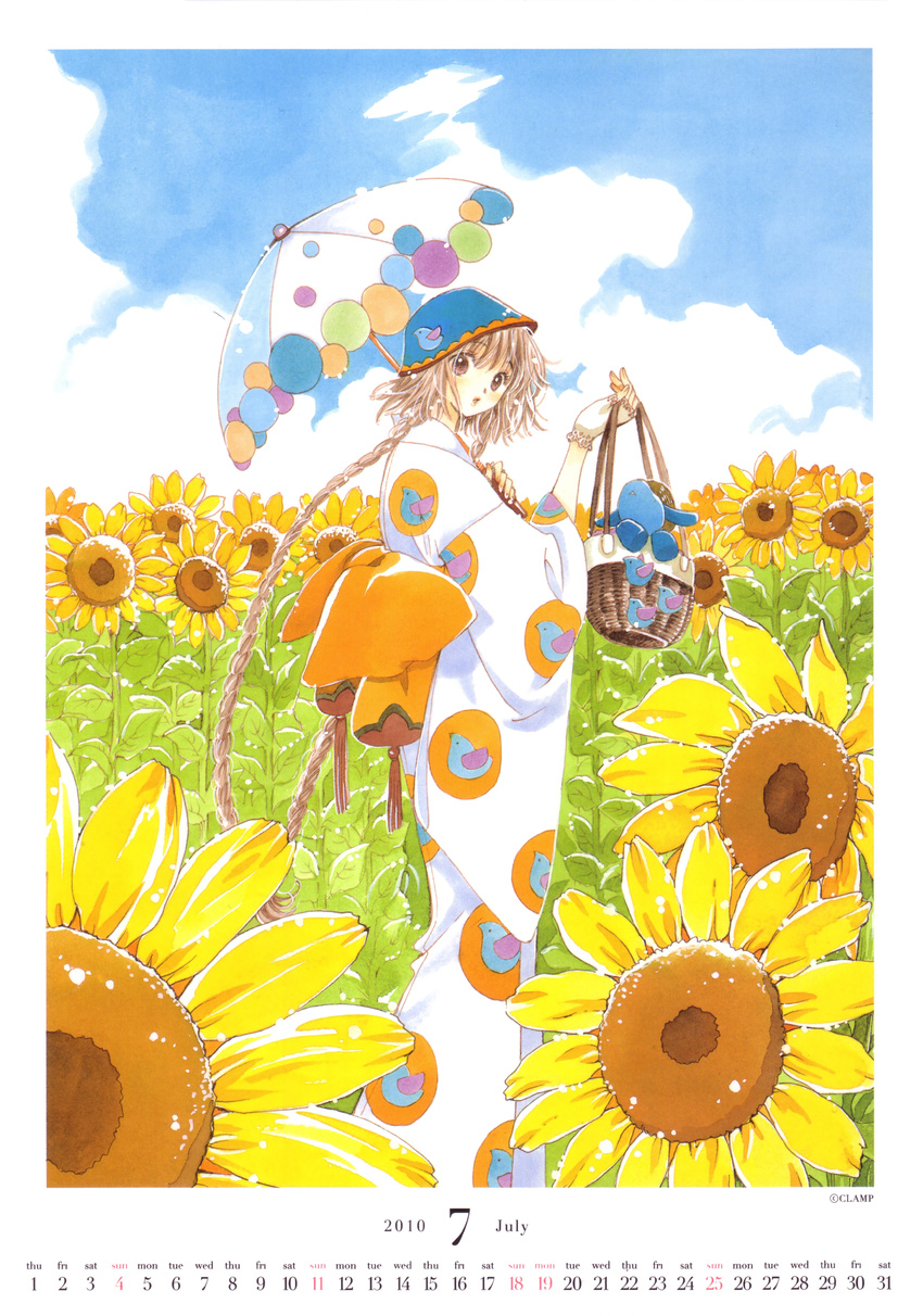 calendar clamp hanato_kobato ioryogi kobato yukata