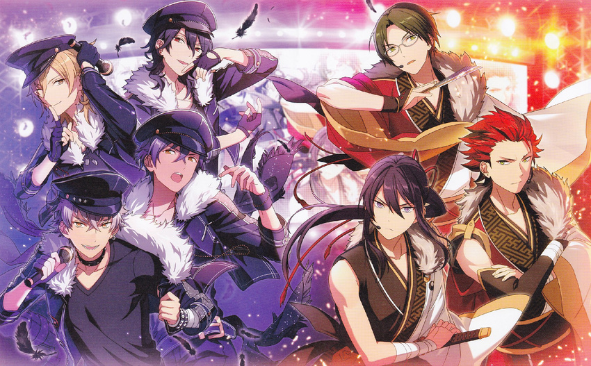 akatsuki ensemble_stars! hakaze_kaoru hasumi_keito kanzaki_souma kiryu_kuro ogami_koga otogari_adonis sakuma_rei undead