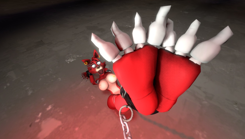 bdsm bondage bound claws feet five_nights_at_freddy five_nights_at_freddy's foxy hawkvally paws toes video_games