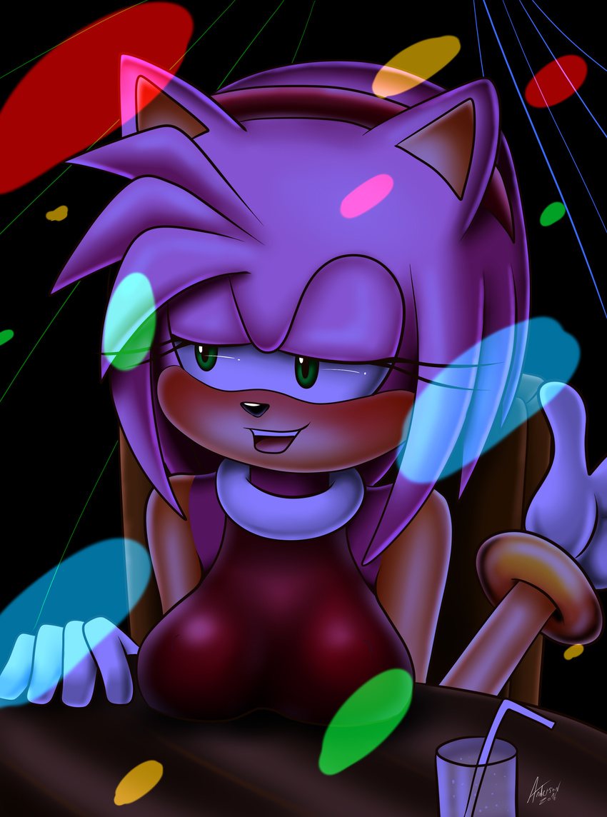 2016 absurd_res amy_rose andersonicth anthro big_breasts breasts female hedgehog hi_res mammal solo sonic_(series)