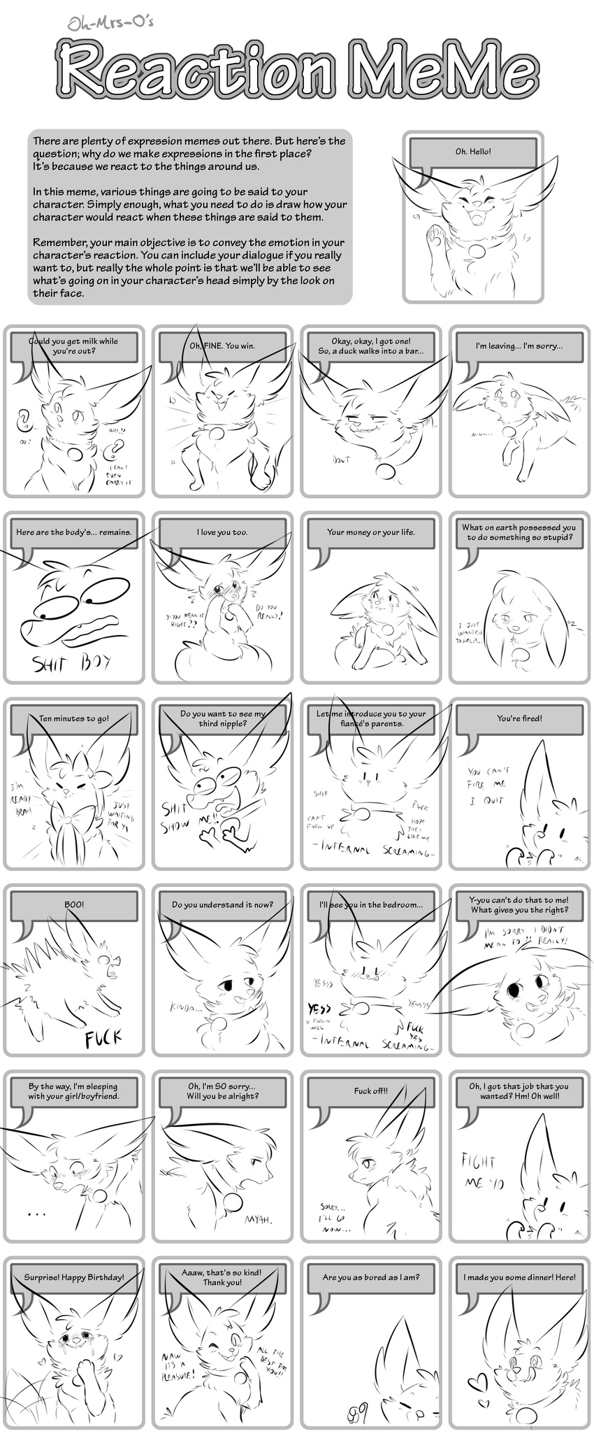 &lt;3 ... 3_toes ? ambiguous_gender bell_collar blush bow_tie canine cheek_tuft chest_tuft collar comic confusion crying dialogue ears_down english_text eyebrows eyes_closed fangs fennec feral fox fur grin half-closed_eyes happy licking licking_lips looking_at_viewer looking_away mammal mary_(thatwildmary) meme monochrome multiple_scenes one_eye_closed open_mouth open_smile proud raised_eyebrow sad scared smile solo speech_bubble star_eyes swearing tailwag tears text thatwildmary thumbs_up toes tongue tongue_out tuft waving wink