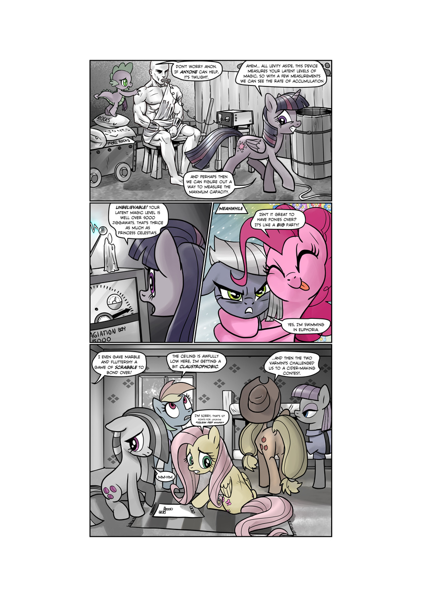 2016 anon applejack_(mlp) comic dialogue dragon earth_pony english_text equine feathered_wings feathers female feral fluttershy_(mlp) friendship_is_magic hi_res horn horse human limestone_pie_(mlp) male mammal marble_pie_(mlp) maud_pie_(mlp) my_little_pony pegasus pencils_(artist) pony rainbow_dash_(mlp) speech_bubble spike_(mlp) text twilight_sparkle_(mlp) winged_unicorn wings