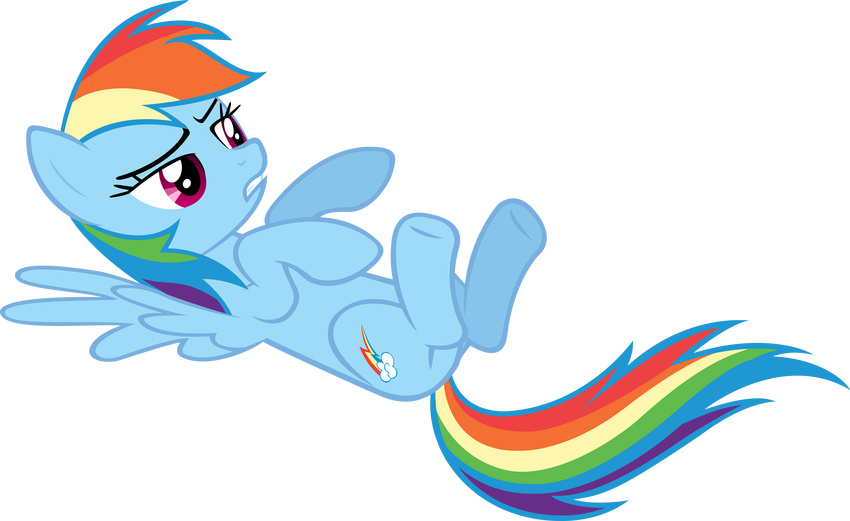 2012 absurd_res alpha_channel anitech blue_feathers blue_fur cutie_mark equine feathered_wings feathers female feral friendship_is_magic fur hair hi_res lying mammal multicolored_hair my_little_pony on_back pegasus purple_eyes rainbow_dash_(mlp) simple_background solo transparent_background wings