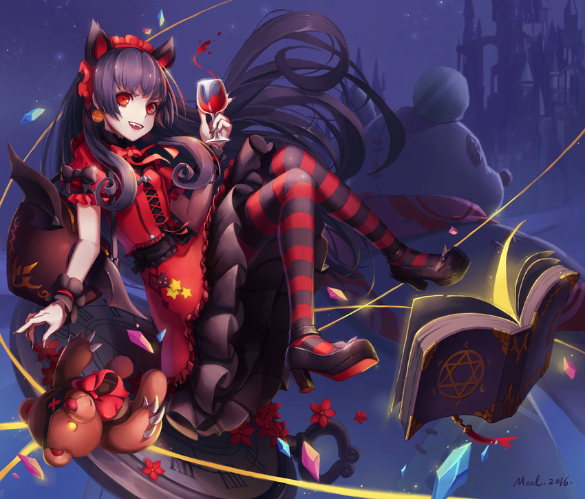 animal_ears dress gothic_lolita heels lolita_fashion mool_yuegang pantyhose