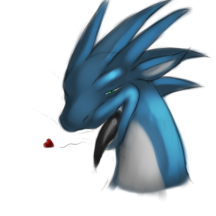 &lt;3 anthro dragon looking_at_viewer male simple_background solo taoryu tongue tongue_out white_background