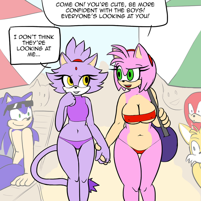 2016 amy_rose anthro blaze_the_cat breasts canine cat dialogue echidna english_text feline female fox group hedgehog knuckles_the_echidna male mammal miles_prower monotreme sonic_(series) sonic_the_hedgehog text viktor2