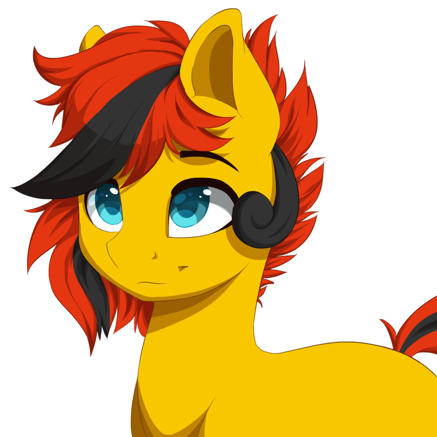 alpha_channel black_hair blue_eyes equine eyebrows fan_character fur hair invalid_color mammal my_little_pony orange_hair silentwulv simple_background smile solo transparent_background
