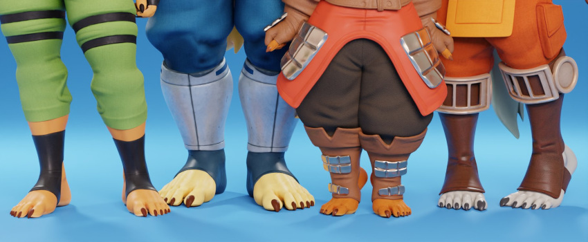 2024 3d_(artwork) 5_toes anthro bird_dog blue_background borzoi canid canine canis claws clothing connivingrat digital_media_(artwork) dobermann dog_knight_rpg domestic_dog feet female foot_focus foot_shot footwear golden_retriever group hi_res humanoid_feet hunting_dog jeane_(ceehaz) maci_(ceehaz) mammal orinette_(ceehaz) pinscher plantigrade pomeranian retriever rory_(ceehaz) sighthound simple_background spitz stirrup_footwear toe_claws toeless_footwear toes