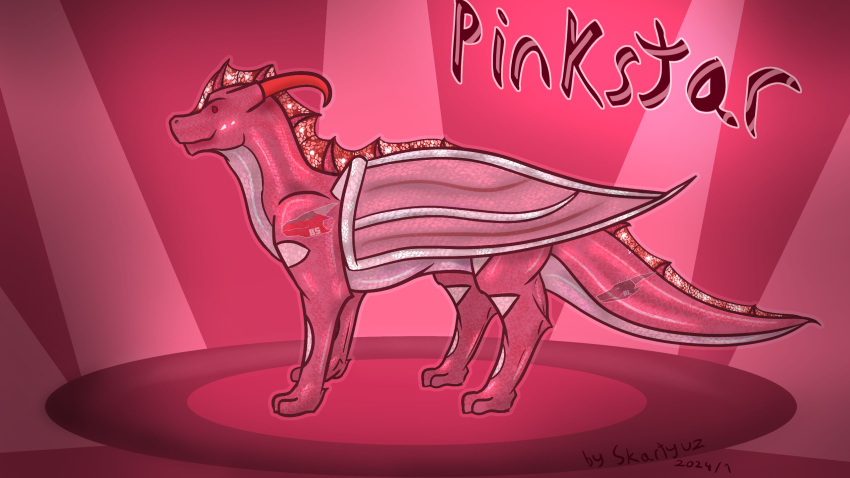 blush canid canine digital_media_(artwork) dragon equid equine female female/female feral glistening glistening_body glistening_skin gynomorph hasbro hi_res horn intersex intersex/intersex male male/male mammal model_sheet nude pinkstar(skartyuz) reference_image scalie seawing_(wof) simple_background skartyuz smile solo strainer western_dragon wings wings_of_fire