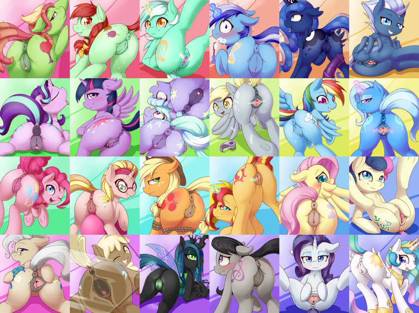 amber_eyes anus applejack_(mlp) black_hair blonde_hair blue_eyes blue_hair blush bonbon_(mlp) butt candy_apple_(mlp) changelng cloud_chaser_(mlp) colgate_(mlp) crown cutie_mark derpy_hooves_(mlp) dildo earth_pony equestria_girls equine eyewear fearingfun feathered_wings feathers female feral flitter_(mlp) fluttershy_(mlp) friendship_is_magic glasses green_eyes green_hair hair hair_over_eyes hat horn horse insect_wings looking_back lyra_heartstrings_(mlp) mammal mayor_mare_(mlp) multicolored_hair my_little_pony night_glider_(mlp) octavia_(mlp) one_eye_closed pegasus pink_hair pinkie_pie_(mlp) pony pose presenting presenting_hindquarters princess_celestia_(mlp) princess_luna_(mlp) puffy_anus purple_eyes purple_hair pussy queen_chrysalis_(mlp) rainbow_dash_(mlp) rainbow_hair raised_tail rarity_(mlp) red_eyes red_hair sex_toy smile spread_legs spreading starlight_glimmer_(mlp) sunset_shimmer_(eg) tree_hugger_(mlp) trixie_(mlp) twilight_sparkle_(mlp) two_tone_hair unicorn winged_unicorn wings yellow_eyes