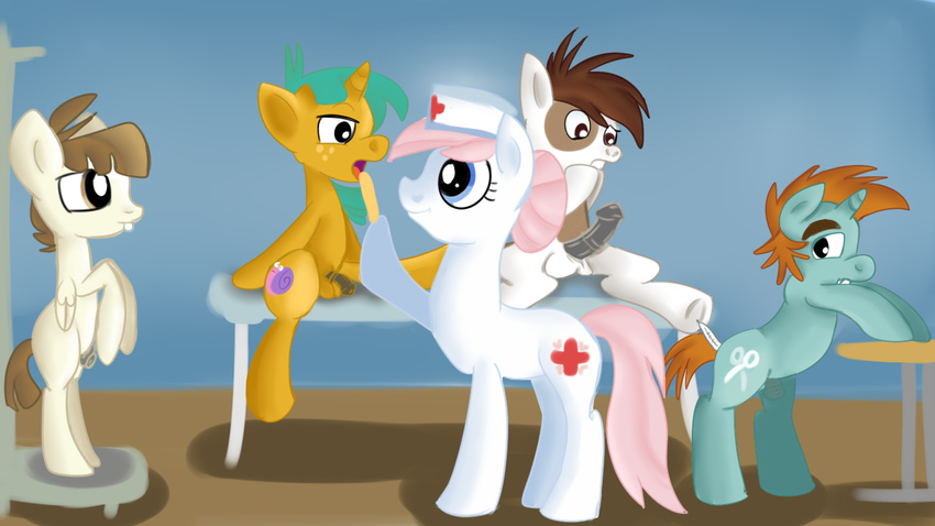 featherweight_(mlp) friendship_is_magic jbond my_little_pony nurse_redheart_(mlp) penis pip_(mlp) snails_(mlp) snips_(mlp) young