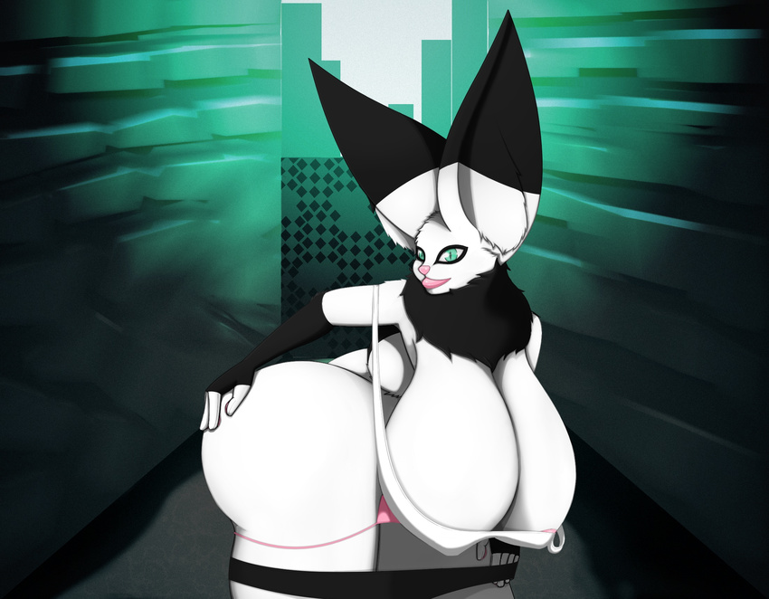 alluring big_breasts big_butt big_lips blair_(titankerberos) braless breasts butt buxom cleavage clothed clothing crop_top curvaceous female flirting fluffy fur g-string gen:anthro gen:bunny_ears gen:bunny_tail gloves_(marking) green_eyes huge_breasts huge_butt lips markings multicolored_fur panties rabbit seductive shirt shorts solo suggestive tank_top teasing thong tight_clothing tight_shirt titankerberos tuft underwear undressing voluptuous wide_hips