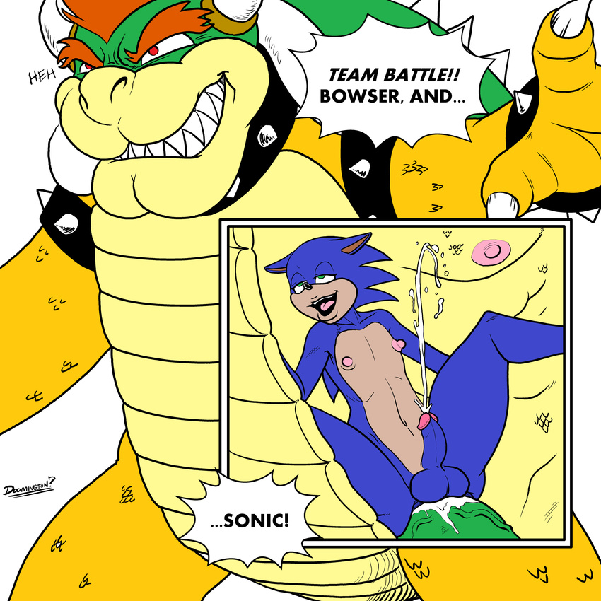 absurd_res anal anthro balls big_penis bowser cum cum_in_ass cum_inside cumshot doomington ejaculation english_text hedgehog hi_res koopa large_penetration male male/male mammal mario_bros nintendo orgasm penetration penis robinebra scalie sonic_(series) sonic_the_hedgehog super_smash_bros text video_games