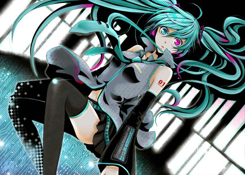 bicolored_eyes hatsune_miku tagme vocaloid wool