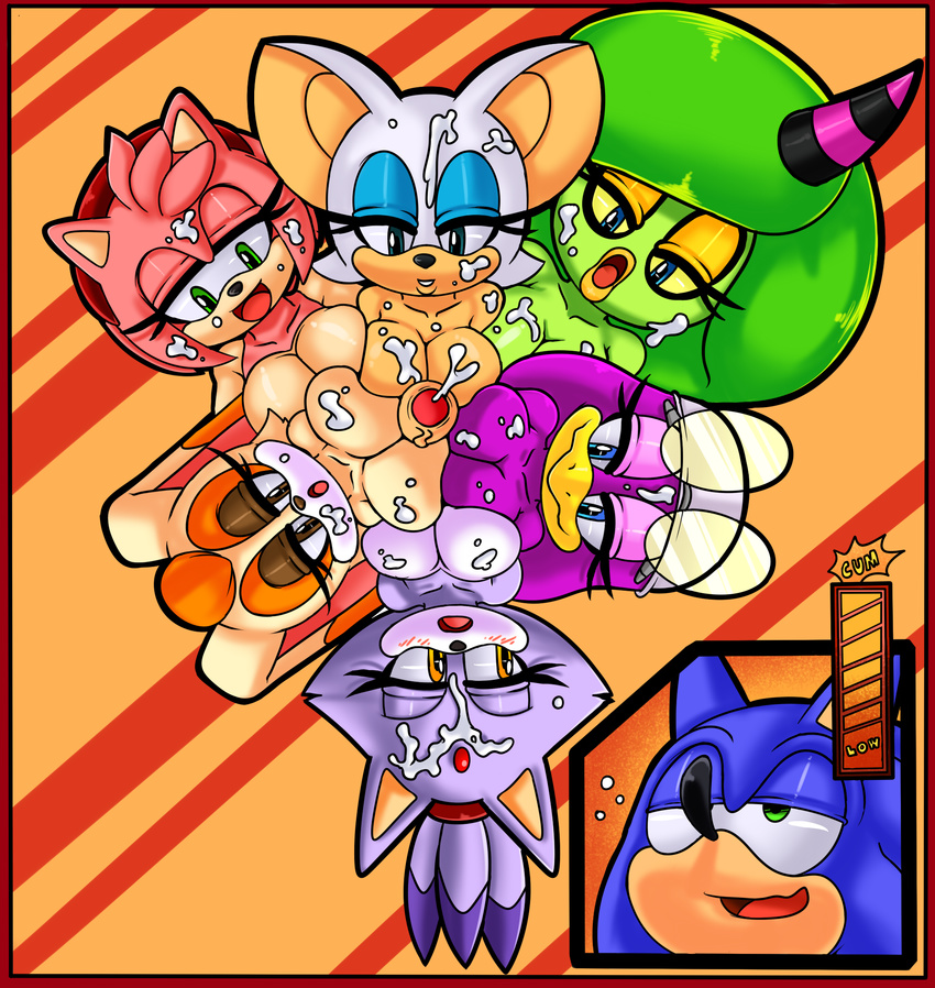 amy_rose bat big_breasts blaze_the_cat breasts cat cum cum_on_face dreamcastzx1 feline female hedgehog huge_breasts invalid_tag lagomorph male mammal multi_breast rabbit raianonzika rouge_the_bat sonic_(series) sonic_riders sonic_the_hedgehog swallowing vanilla_the_rabbit wave_the_swallow zeena zeti