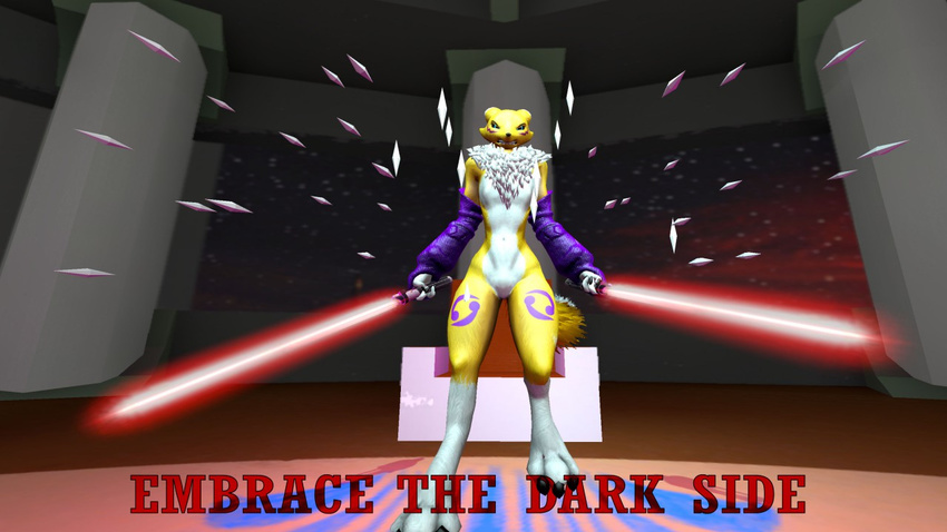 dark_side digimon garrysmod gmod lightsaber renamon star_wars