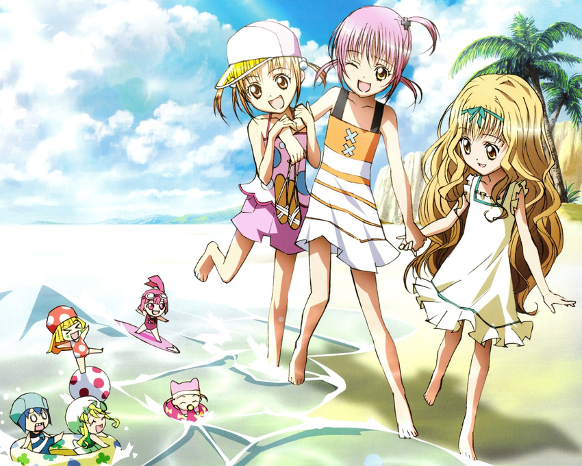 hinamori_amu kusukusu_(character) mashiro_rima miki pepe ran shugo_chara suu yuiki_yaya