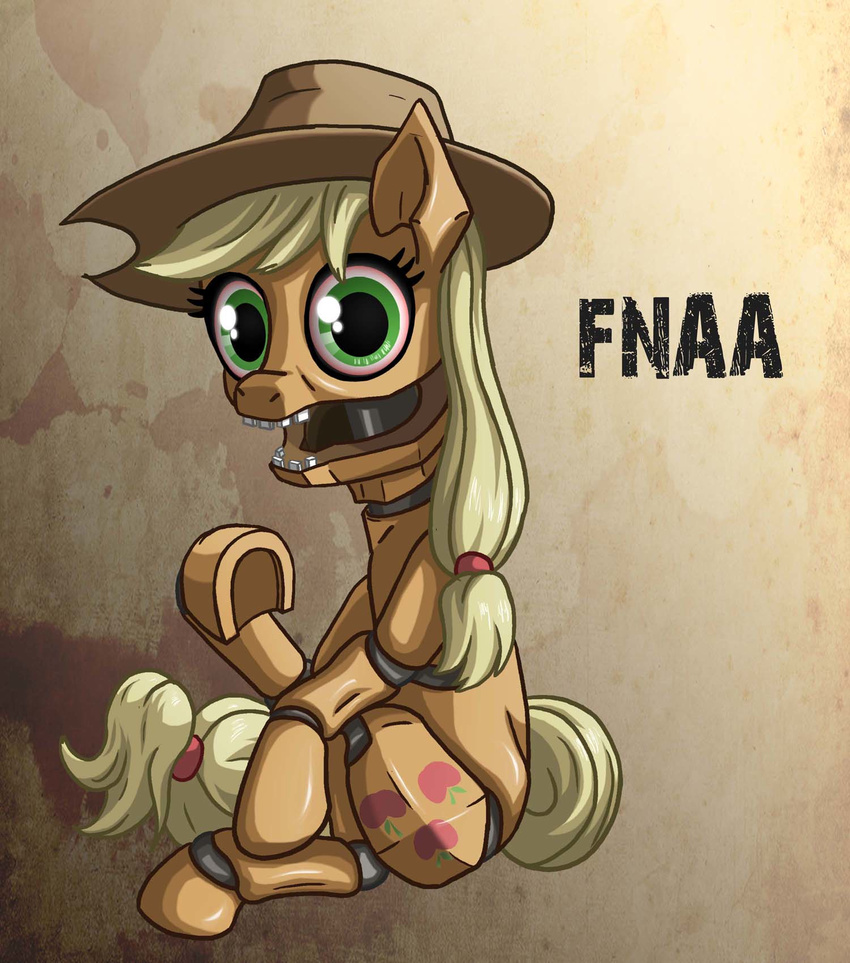 2016 applejack_(mlp) equine five_nights_at_freddy's friendship_is_magic horse machine mammal my_little_pony pony robot solo starbat video_games