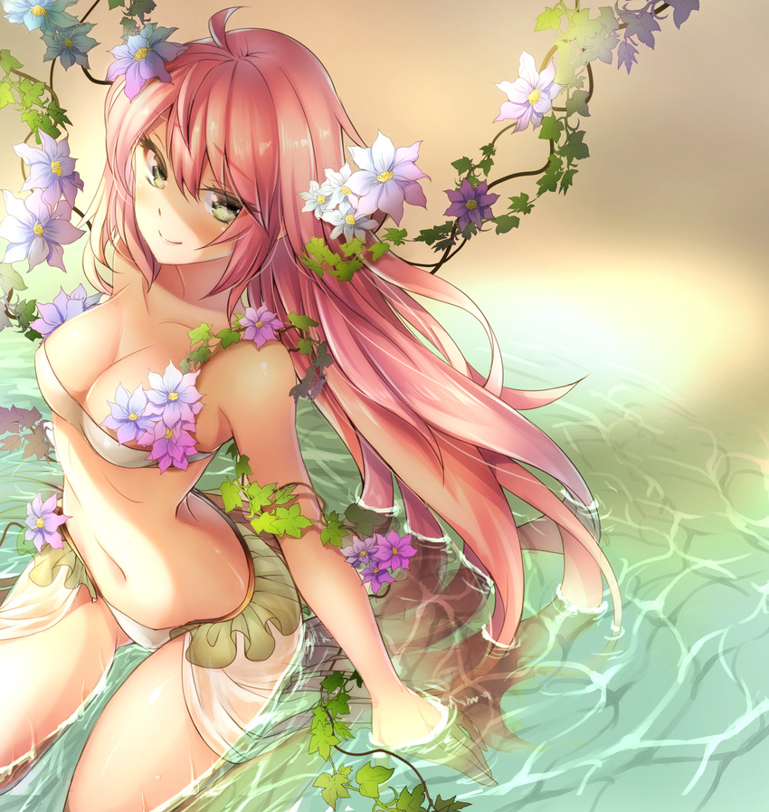 bikini cleavage dies_irae mia_(gute-nacht-07) rusalka_schwagerin swimsuits wet