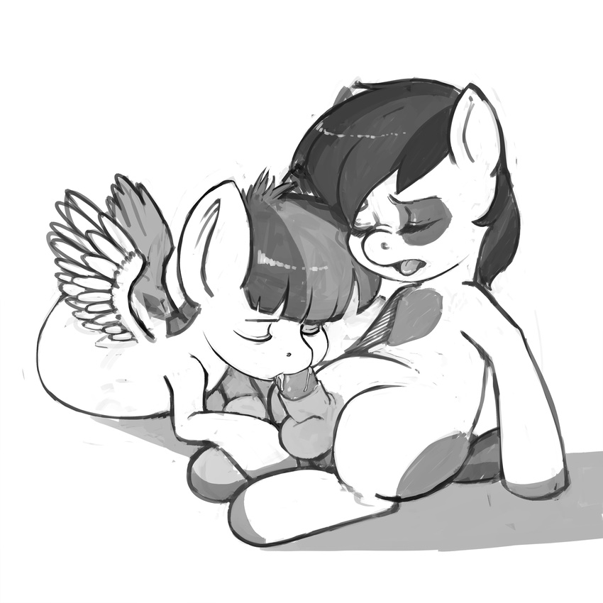 cub equine feathered_wings feathers featherweight_(mlp) fellatio friendship_is_magic male male/male mammal my_little_pony oral pipsqueak_(mlp) sex wings young