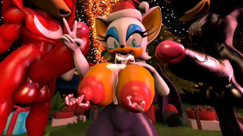 3d_(artwork) after_sex bat big_breasts breasts candy cum cum_in_mouth cum_inside cum_on_breasts digital_media_(artwork) echidna female food hedgehog huge_breasts hyper hyper_penis knuckles_the_echidna looking_at_viewer male male/female mammal monotreme nipple_penetration nipples oral peace_sign_(disambiguation) penetration penis rouge_the_bat shadow_the_hedgehog shocking_(artist) sonic_(series)