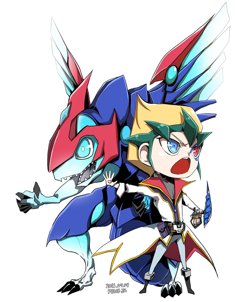 1boy blue_hair dragon galaxy-eyes tenjo_kaito yu-gi-oh! yuu-gi-ou_zexal